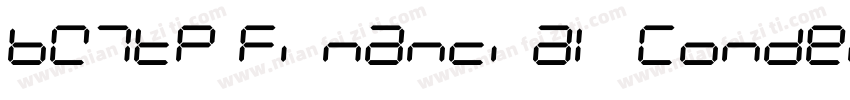 BW7tp Financial Condensed字体转换